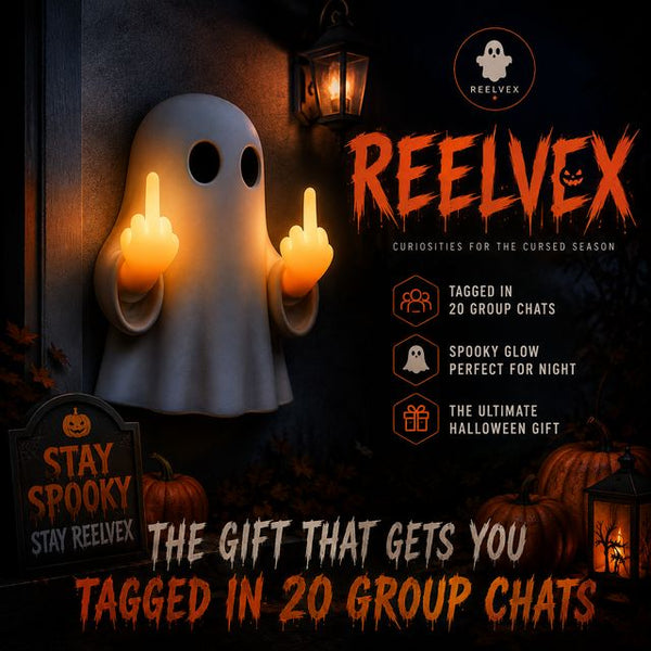Halloween Ghost Middle Finger Lamp